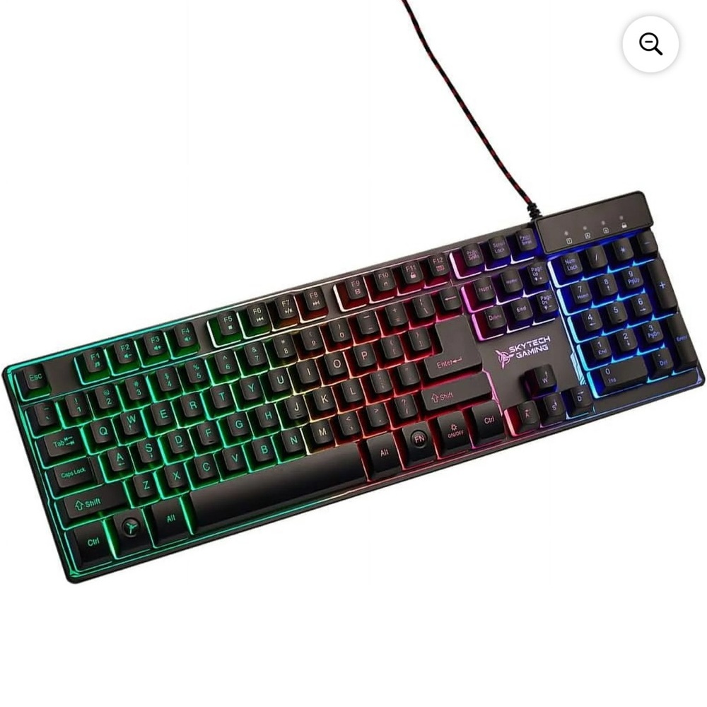 Skytech Gaming Keyboard, USB interface, rainbow backlight, anti-ghosting